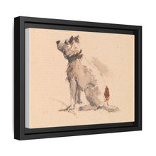 A Terrier, Sitting, Facing Left