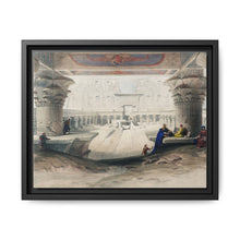 Ancient Egypt Art Print: Edfou Temple Portico View by David Roberts - Wall Art Canvas Print - NOMADEN ART GALLERY