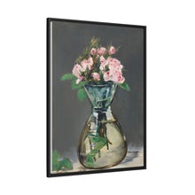 Rosas de musgo en un jarrón (1882) de Edouard Manet.