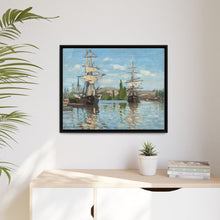 Ships Riding on the Seine at Rouen (1872–1873) by Claude Monet - NOMADEN ART GALLERY