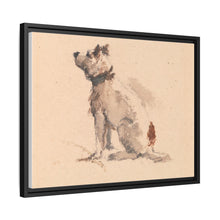 A Terrier, Sitting, Facing Left