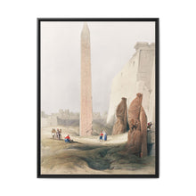 Luxor city on the east bank of the Nile River in southern Egypt illustration by David Roberts (1796–1864) - NOMADEN ART GALLERY
