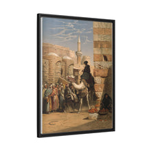 Egypt: a street with a man smoking and riding a camel. Chromolithograph after C. F. H. Werner, 1873.