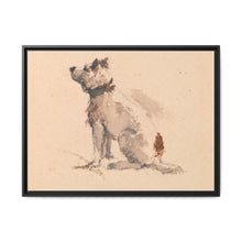 A Terrier, Sitting, Facing Left - NOMADEN ART GALLERY