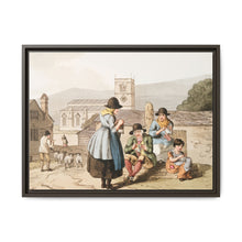 Illustration of Wensley Dale knitters from The Costume of Yorkshire (1814) by George Walker - NOMADEN ART GALLERY