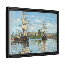 Ships Riding on the Seine at Rouen (1872–1873) by Claude Monet - NOMADEN ART GALLERY