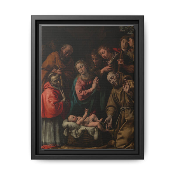 Adoration of the Shepherds with Saints Francis and Saint Carlo Borromeo by Antonio d Enrico called Tanzio da Varallo - NOMADEN ART GALLERY