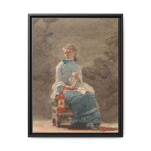 Young Woman Sewing (1876) by Winslow Homer - NOMADEN ART GALLERY