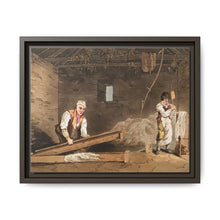 Illustration of line swinglers from The Costume of Yorkshire (1814) by George Walker - NOMADEN ART GALLERY