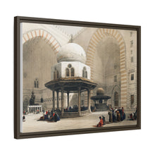 Mosque of Sultan Hassan Cairo illustration by David Roberts (1796–1864) - Framed Wall Art