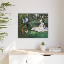 La familia Monet en su jardín de Argenteuil (1874) de Édouard Manet 