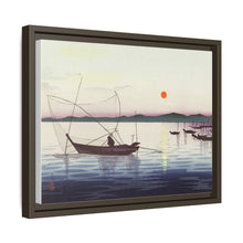 Boats and setting sun (1900 - 1936) by Ohara Koson