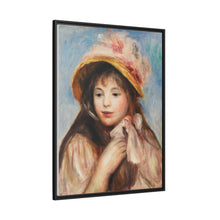 Mädchen mit rosa Haube (Jeune fille au chapeau rose) (1894) von Pierre-Auguste Renoir