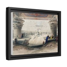 Ancient Egypt Art Print: Edfou Temple Portico View by David Roberts - Wall Art Canvas Print