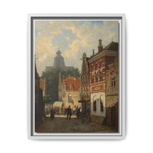 Dutch Street Scene (c. 1850–55) by Cornelis Springer - NOMADEN ART GALLERY