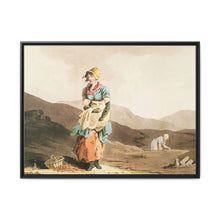 Illustration of the cranberry girl from The Costume of Yorkshire (1814) by George Walker - NOMADEN ART GALLERY