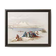 Pyramids of Gezeeh (Giza) from the Nile illustration by David Roberts (1796–1864) - NOMADEN ART GALLERY