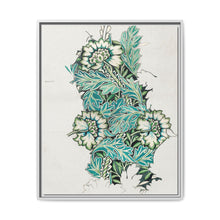 William Morris's Watercolour, woven fabric design: Anemone (1876) - NOMADEN ART GALLERY