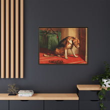 Suspense (1877) by sir Edwin Landseer, a Victorian bloodhound mastiff waiting. - NOMADEN ART GALLERY