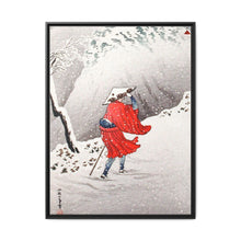 Snowy Evening on a Mountain Path print in high resolution by Hiroaki Takahashi (1871–1945) - NOMADEN ART GALLERY