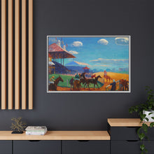 Race Track (1908–1909) vintage painting by William James Glackens
