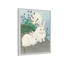 Rabbits at full moon (1920 - 1930) by Ohara Koson