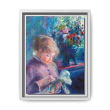 Young Woman Sewing (1879) by Pierre-Auguste Renoir. - NOMADEN ART GALLERY