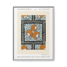 Flower pochoir pattern in Art Nouveau oriental style. Original from our own 1914 edition of Samarkande - NOMADEN ART GALLERY