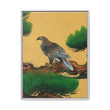 Pine and Eagle, a traditional portrait of a charismatic Japanese eagle by Kano Tanyu (1602-1674) - NOMADEN ART GALLERY