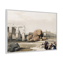 Fragment of the Great Colossi at the Memnonium Thebes illustration by David Roberts (1796–1864)