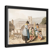 Illustration of Wensley Dale knitters from The Costume of Yorkshire (1814) by George Walker