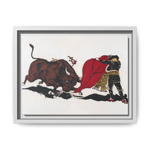 Matador and bull, aesthetic woodcut - NOMADEN ART GALLERY