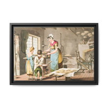 Illustration of woman making oat cakes from The Costume of Yorkshire (1814) - NOMADEN ART GALLERY