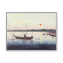 Boats and setting sun (1900 - 1936) by Ohara Koson - NOMADEN ART GALLERY