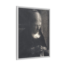 The Artist’s Mother Doing Embroidery (ca. 1882–1883) by Georges Seurat.