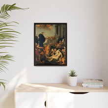 Saint Francis Xavier preaching and healing. Oil painting after Peter Paul Rubens.