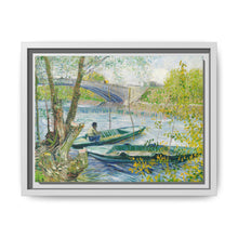 Fishing in Spring, the Pont de Clichy (Asnières) (1887) by Vincent Van Gogh - NOMADEN ART GALLERY