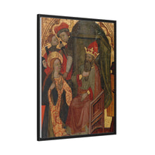 Saint Katherine of Alexandria before the Roman Emperor by Nicolás Solano