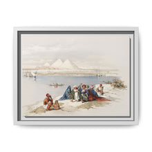 Pyramids of Gezeeh (Giza) from the Nile illustration by David Roberts (1796–1864) - NOMADEN ART GALLERY