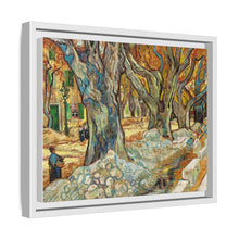 The Large Plane Trees (Road Menders at Saint-Rémy) (1889) by Vincent Van Gogh. Original from The Cleveland Museum of Art. - NOMADEN ART GALLERY