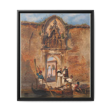 Monks Buying Fish before the Portal of the Madonna della Misericordia (1855) by Ludwig Johann Passini - NOMADEN ART GALLERY
