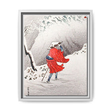 Snowy Evening on a Mountain Path print in high resolution by Hiroaki Takahashi (1871–1945) - NOMADEN ART GALLERY
