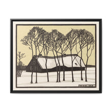 Farm in the snow (1918) by Julie de Graag - NOMADEN ART GALLERY