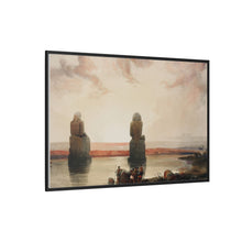 Statues of Memnon at Thebes during the inundation illustration by David Roberts (1796–1864)