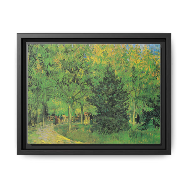 Vincent van Gogh's Path in the Park of Arles with Walkers (1888) - NOMADEN ART GALLERY