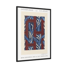 Estampado de pochoir con estampado de flores Art Nouveau en estilo oriental. Original de nuestra propia edición de 1914 de Samarkande.
