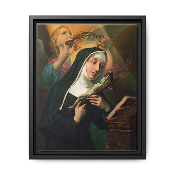 Female Saint Holding Crucifix with Crown of Thorns - NOMADEN ART GALLERY