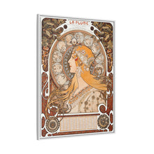 Alphonse Maria Mucha's Zodiaque or La Plume (ca. 1896–1897). Famous Art Nouveau artwork