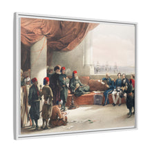 Interview with The Viceroy of Egypt at His palace at Alexandria illustration by David Roberts (1796–1864)