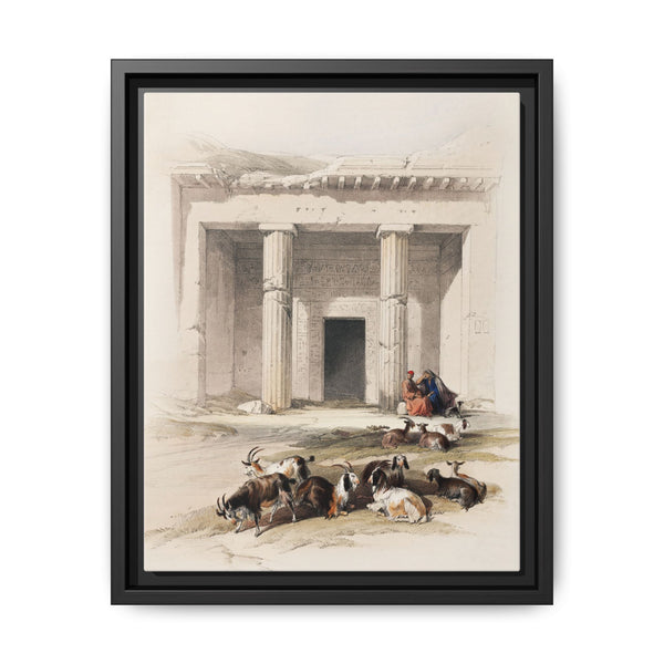 Entrance to the caves of Beni Hasan illustration by David Roberts (1796–1864) - NOMADEN ART GALLERY